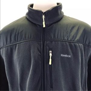 Reebok Gray Full Zip Fleece Jacket Extra Large